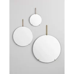 - Wall Mirror Ø30 - Brass^MOEBE Online