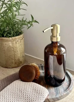 - NUURI karklud brun bomuld - 34x34 cm^Moudhome New