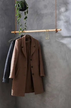 - OAK Bøjlestang Med Læder - 100 cm*Moudhome Best