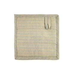 - PURE grydelapper - sand/lys blå striber^Moudhome Outlet