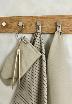 - Pure ovnhandske - sand/lys blå striber*Moudhome Online