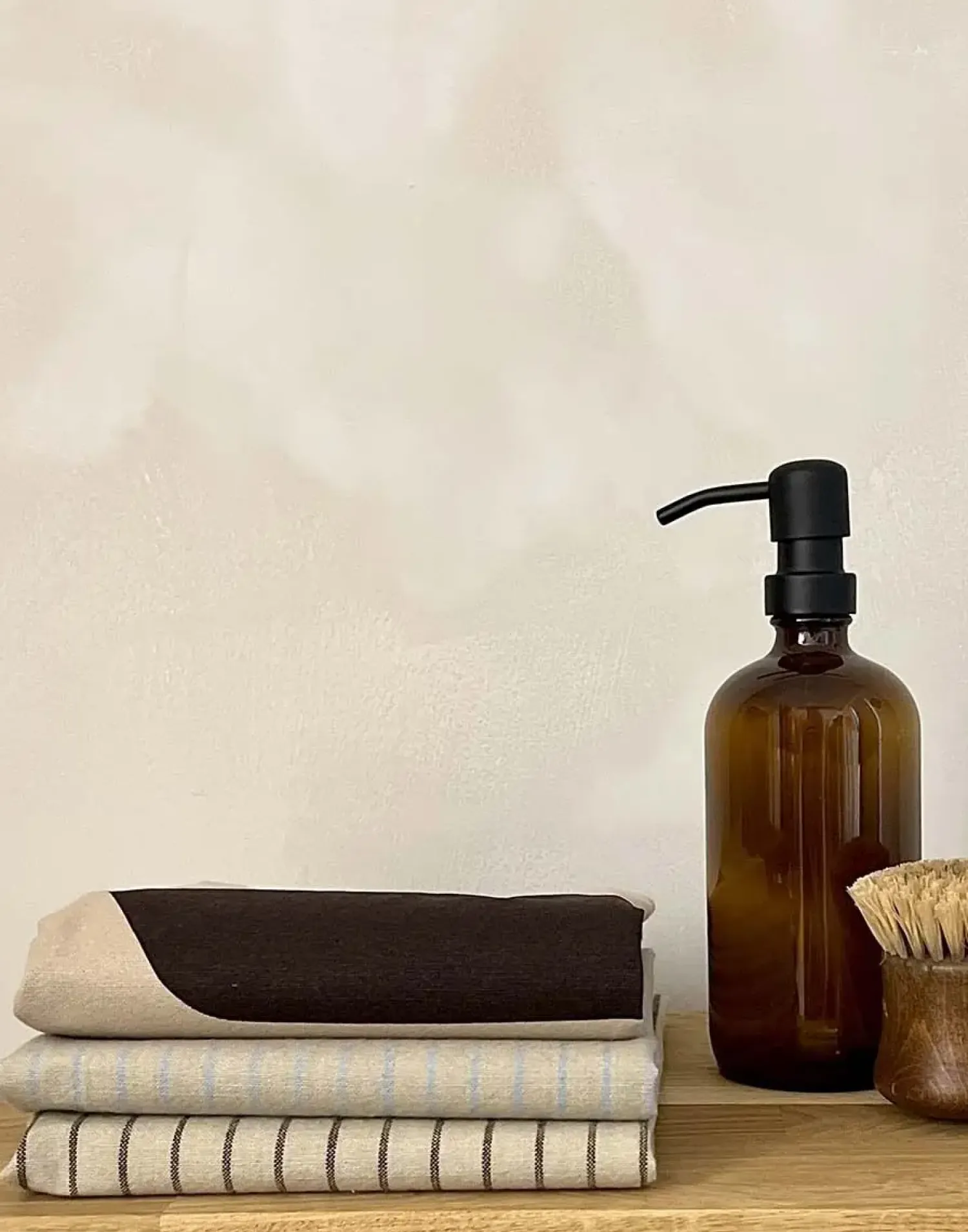 - PURE viskestykke - sand/mørk brun*Moudhome Best