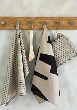 - PURE viskestykke - sand/mørk brune striber^Moudhome Sale