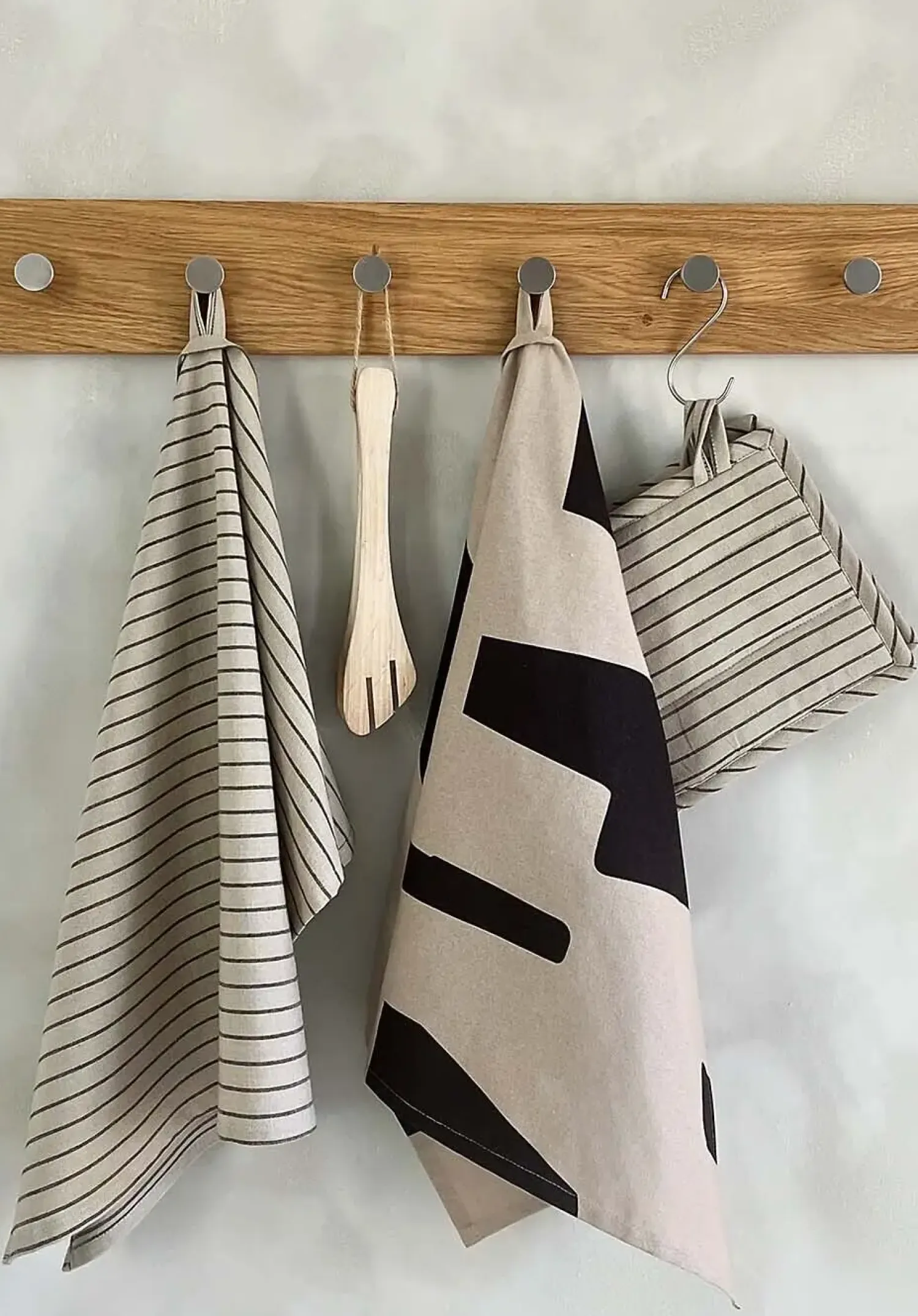 - PURE viskestykke - sand/mørk brune striber^Moudhome Sale