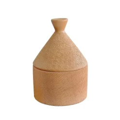 - Rustic keramik krukke med låg - 14,5 cm^Moudhome Sale