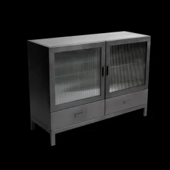 - Dallas Vitrine skab - Sort*Muubs Clearance