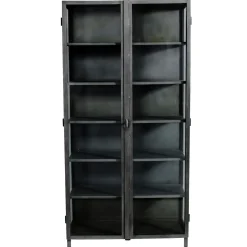 - Glasskab 17 - Jernskab m. glaslåger - 100 x 200 x 45 cm^Muubs Sale