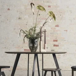 - Lysestage - Minerva - Creme - H: 20 cm^Muubs Clearance