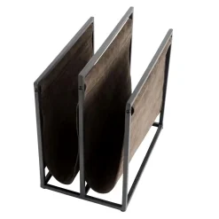 - Magasinholder - Sort/Grå - Jern/Ruskind*Muubs New