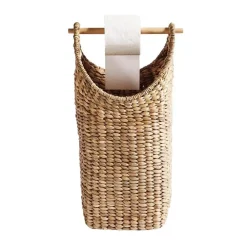 - Toiletrullekurv i flet - H: 60 x Ø: 30 cm*Muubs Clearance