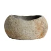 - Valley Skål M - Riverstone - B: 15 cm, H: 8 cm, L: 17 cm^Muubs New