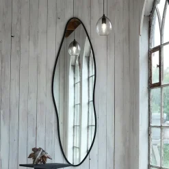 - Vægspejl Michigan L - Sort - Jern/Glas^Muubs New