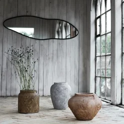 - Vægspejl Michigan L - Sort - Jern/Glas^Muubs New