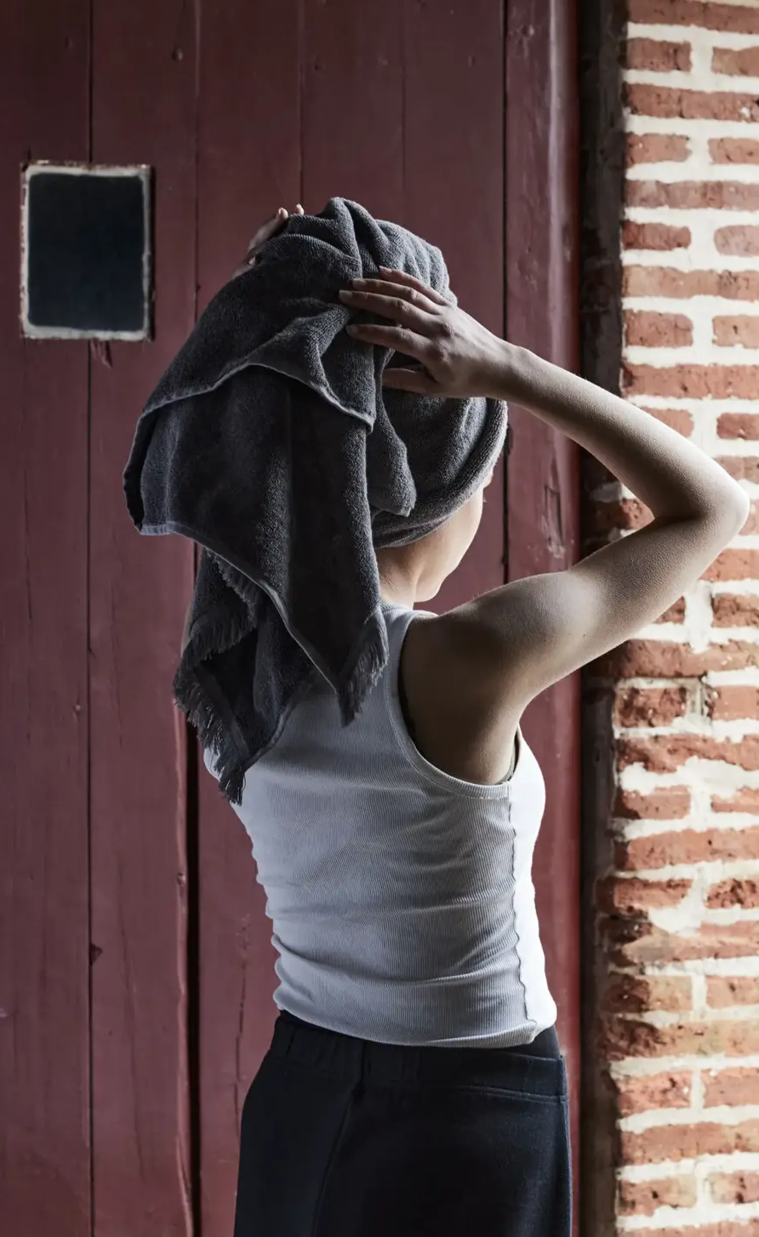 -Aiho Håndklæde - L - Grå^Muubs Best