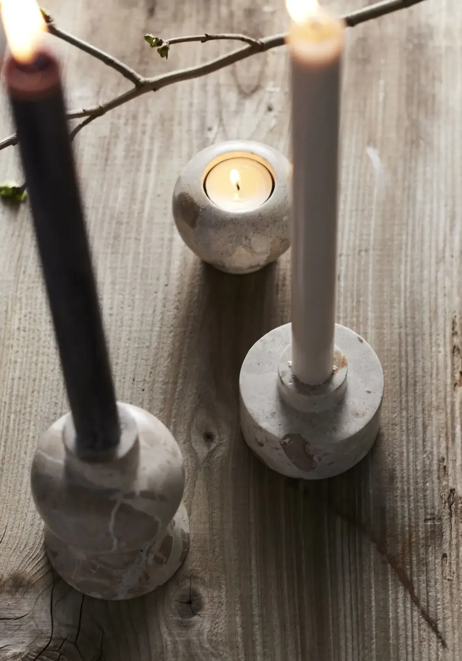 -Vita Fyrfadsstage - Seashell*Muubs Hot