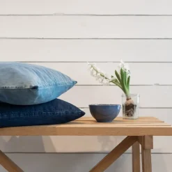 - Pudebetræk - Denim - Denim Hvid - 50x50 cm^Never Discount