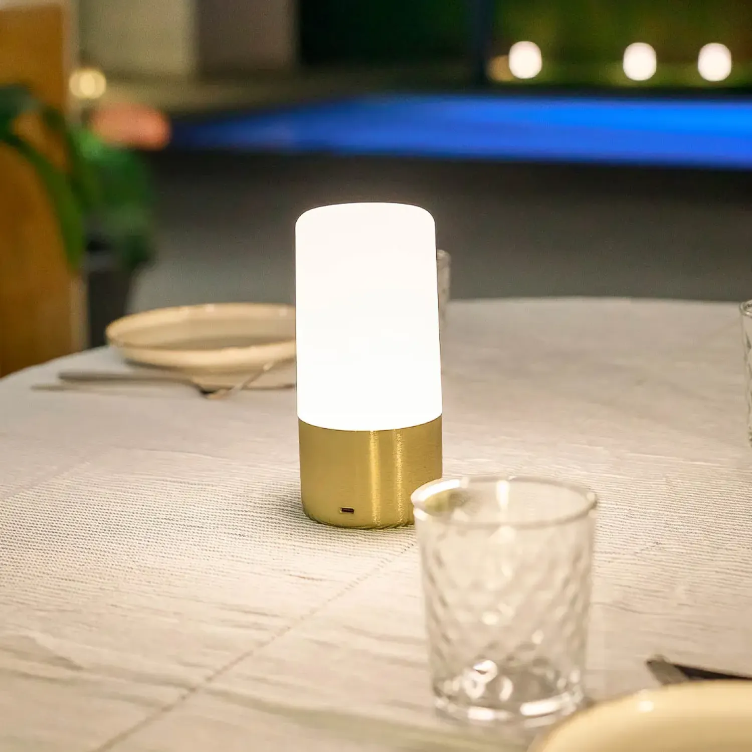 - Bordlampe - MAIA 19 - Trådløs - Messing*New Garden Best