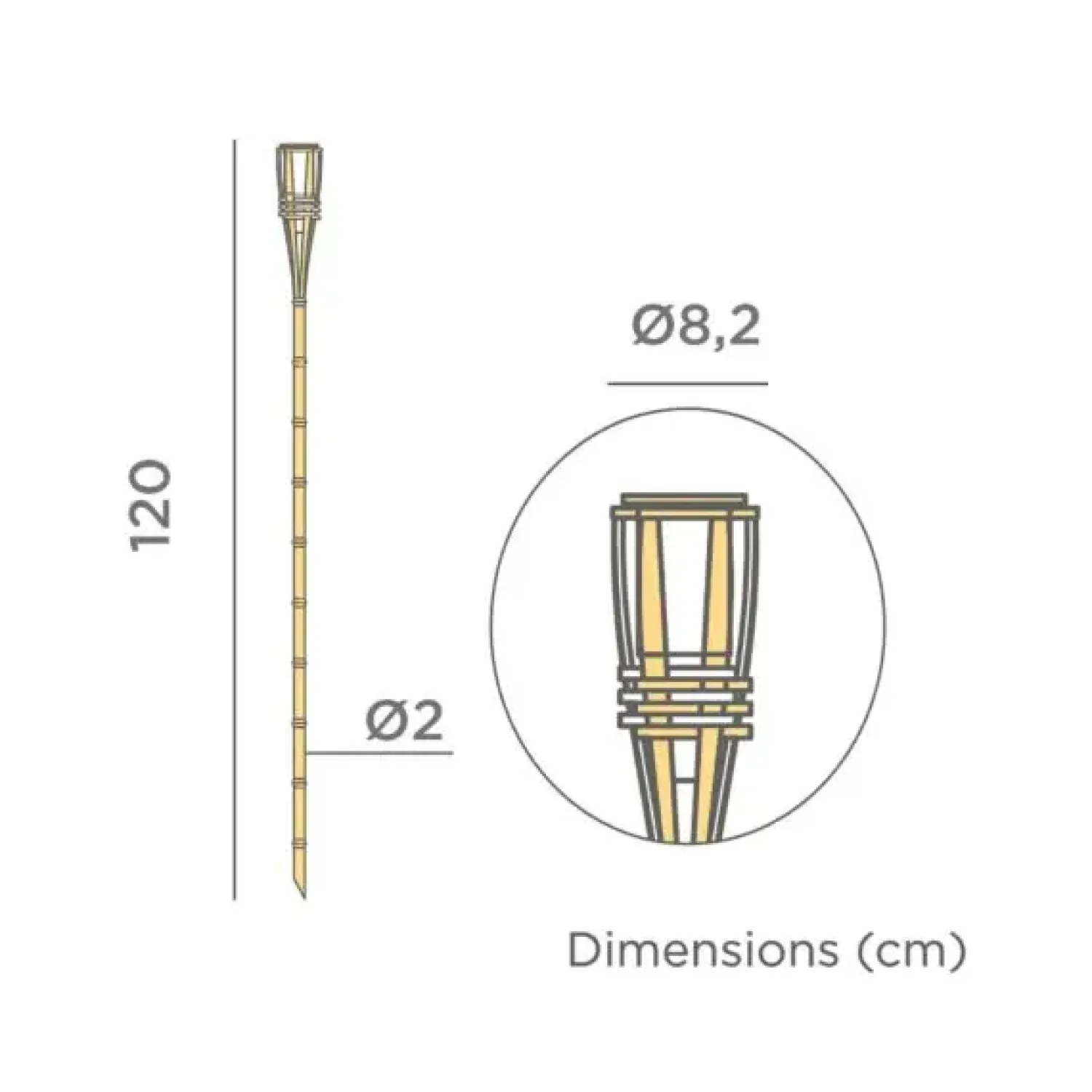 - Havespyd - Hiama - med ild effektlys - solcelleladet*New Garden Hot