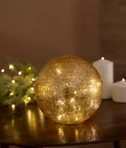 - Lysende kugler - LUA 20 cm^New Garden Discount