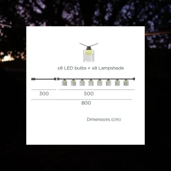 - Lyskæde - Mykonos - dekorativ udendørs guirlande med pærer^New Garden Outlet