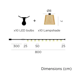 - Lyskæde - Okinawa - dekorativ udendørs guirlande med pærer^New Garden Clearance