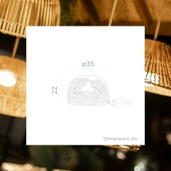 - Pendel lampe - Bossa - m. batteri^New Garden Online