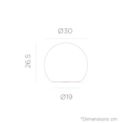 - Solcelle lampe - Buly Lampe - Ø30 cm*New Garden Outlet