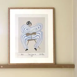 - Kunsttryk - Donna di Teatro, Blå^Noeje Outlet