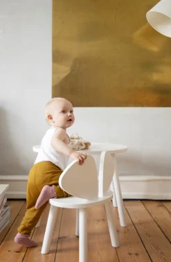 - Børnebord - Mouse table - Hvid - (2-5 år)*Nofred Outlet