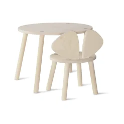 - Børnestol og bord - Mouse Chair & Table - Birk^Nofred