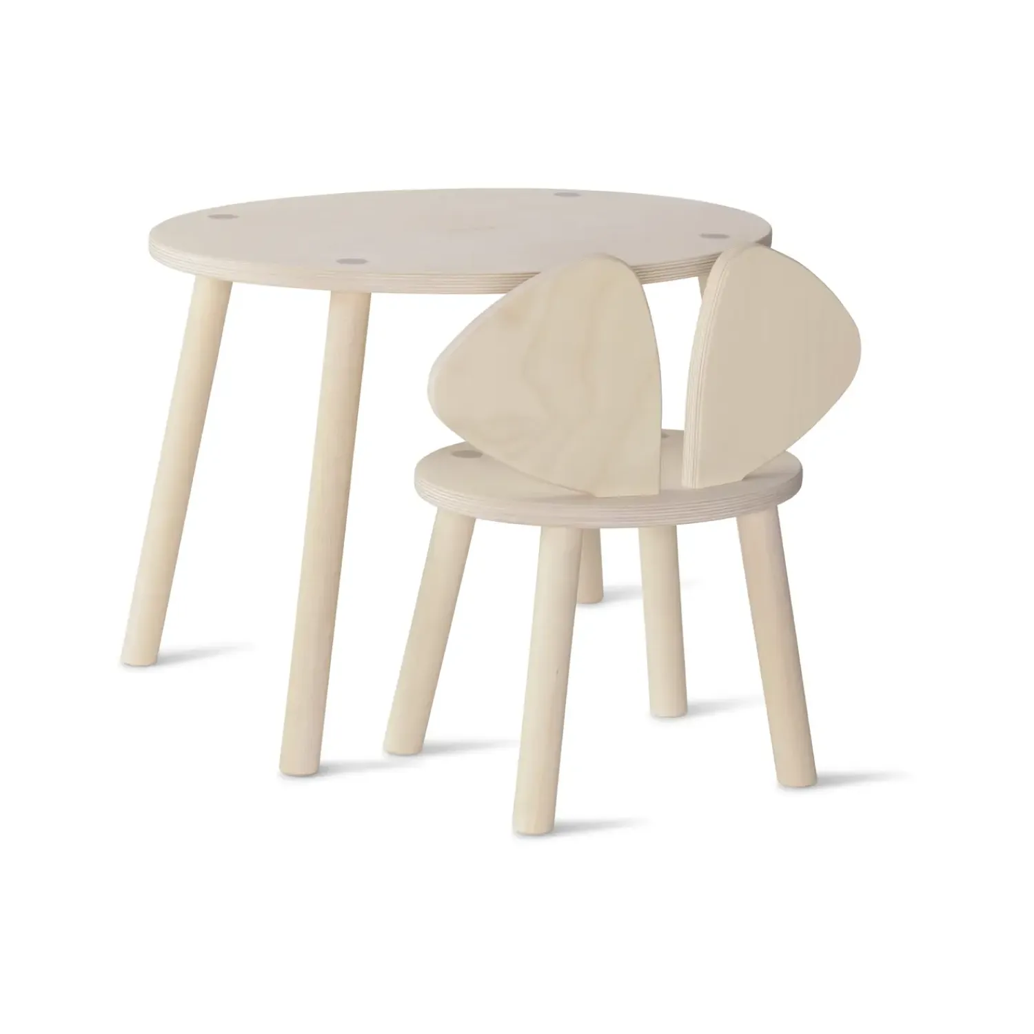 - Børnestol og bord - Mouse Chair & Table - Birk^Nofred