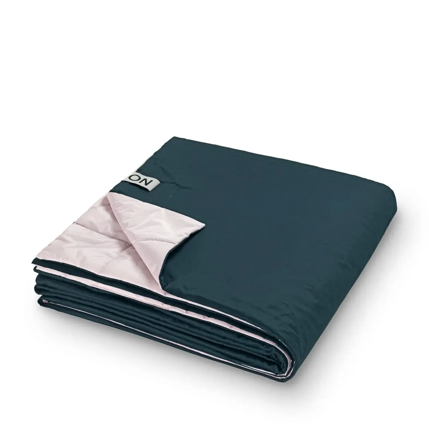 - Puffer sengetæppe - Large - Rosa/mørkegrøn^Nomess Clearance