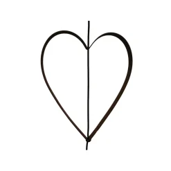 - Hjerte Outline Rust til snoren - medium*Nordic By Hand Outlet