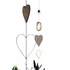 - Hjerte Outline Rust til snoren - medium*Nordic By Hand Outlet