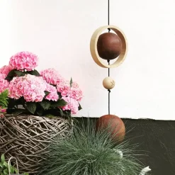 - Ring i Egetræ til snoren - Ø 20 cm^Nordic By Hand Best