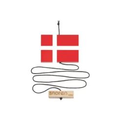 - Snoren med flag og velkommen klods - sort snor^Nordic By Hand Sale