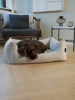 - Billy Bouclé hundeseng - Beige - Medium - 80x60x26 cm^Nordog Outlet