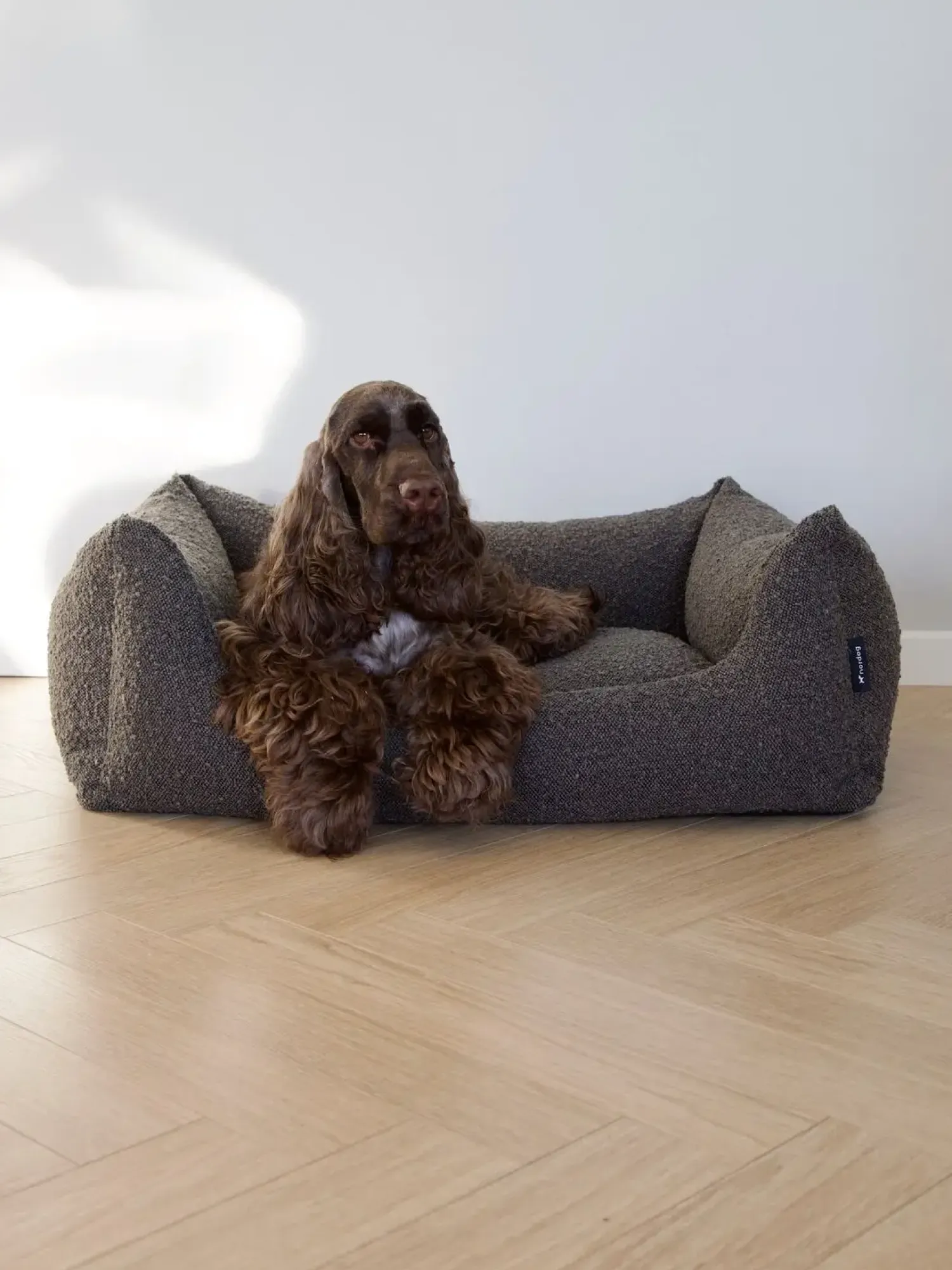 - Billy Bouclé hundeseng Mocca - Large - 100 x 78 x 28 cm*Nordog Online