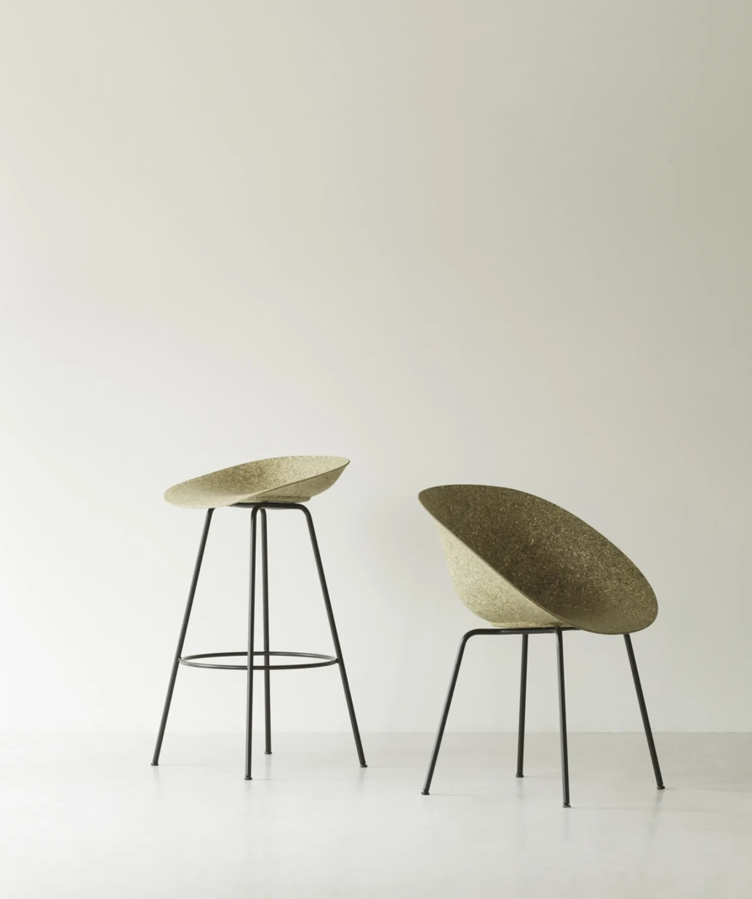 - Barstol - Mat Chair - Seaweed - Sort/Stål*Normann Copenhagen Sale
