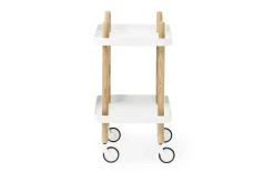 - Block Table - Hvid med ben i Eg^Normann Copenhagen Hot