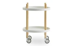 - Block Table Ø45 cm - Hvid med ben i EG*Normann Copenhagen Online