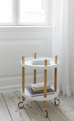 - Block Table Ø45 cm - Hvid med ben i EG*Normann Copenhagen Online