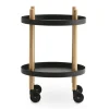 - Block Table Ø45 cm - Sort med ben i Eg^Normann Copenhagen Outlet