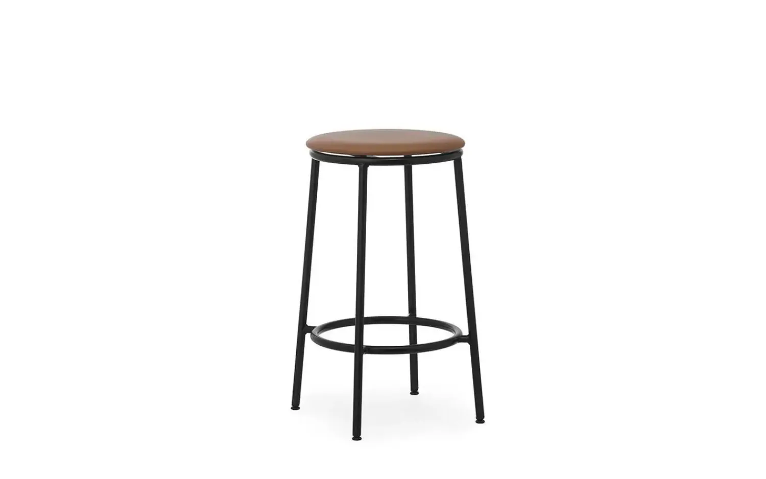 - Circa Barstool 65 cm Uph. Black Steel*Normann Copenhagen Discount
