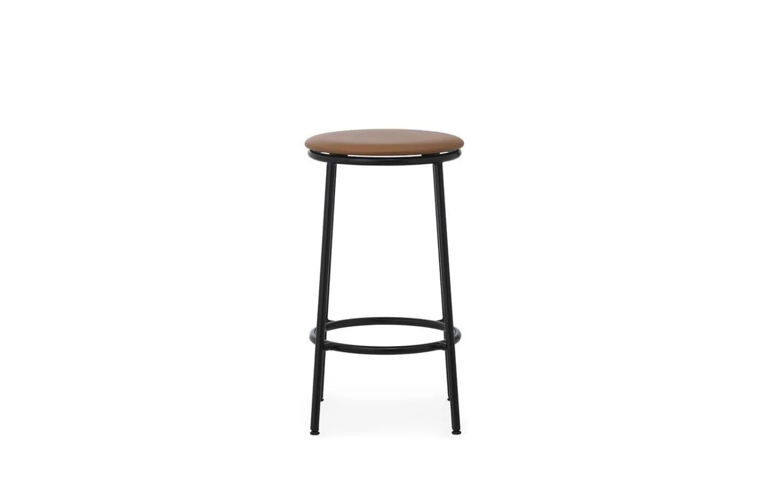 - Circa Barstool 65 cm Uph. Black Steel*Normann Copenhagen Discount