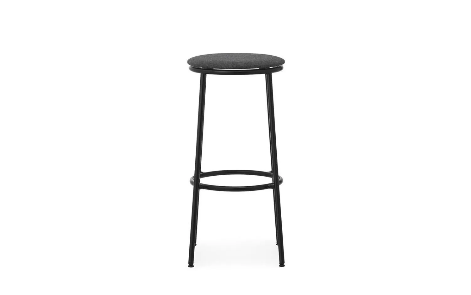 - Circa Barstool 75 cm Uph. Black Steel*Normann Copenhagen New