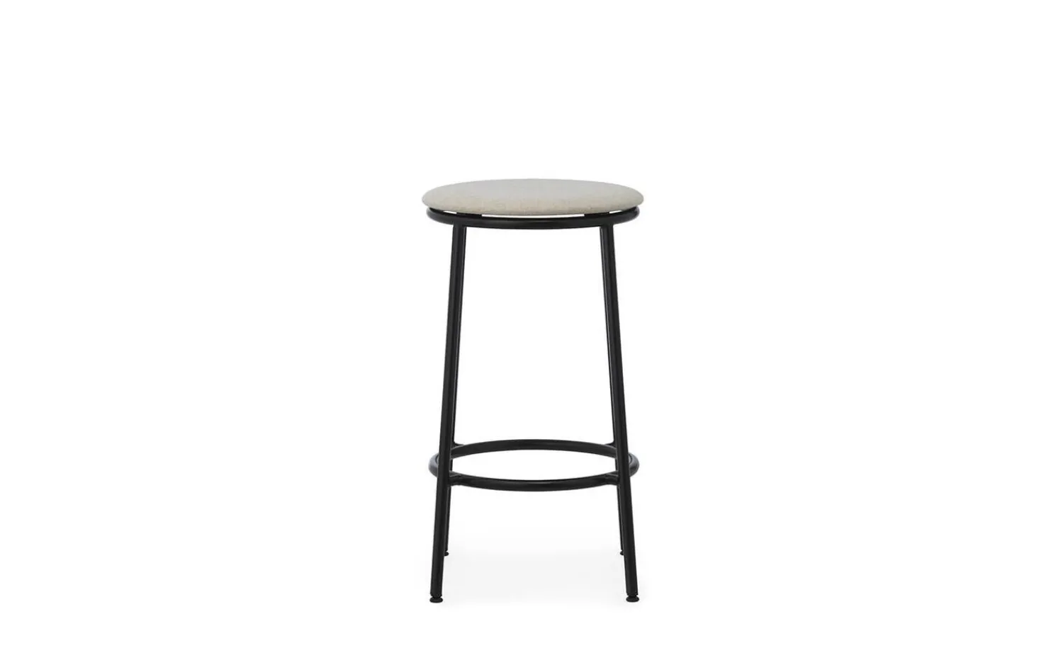 - Circa Barstool 65 cm Uph. Black Steel*Normann Copenhagen Outlet