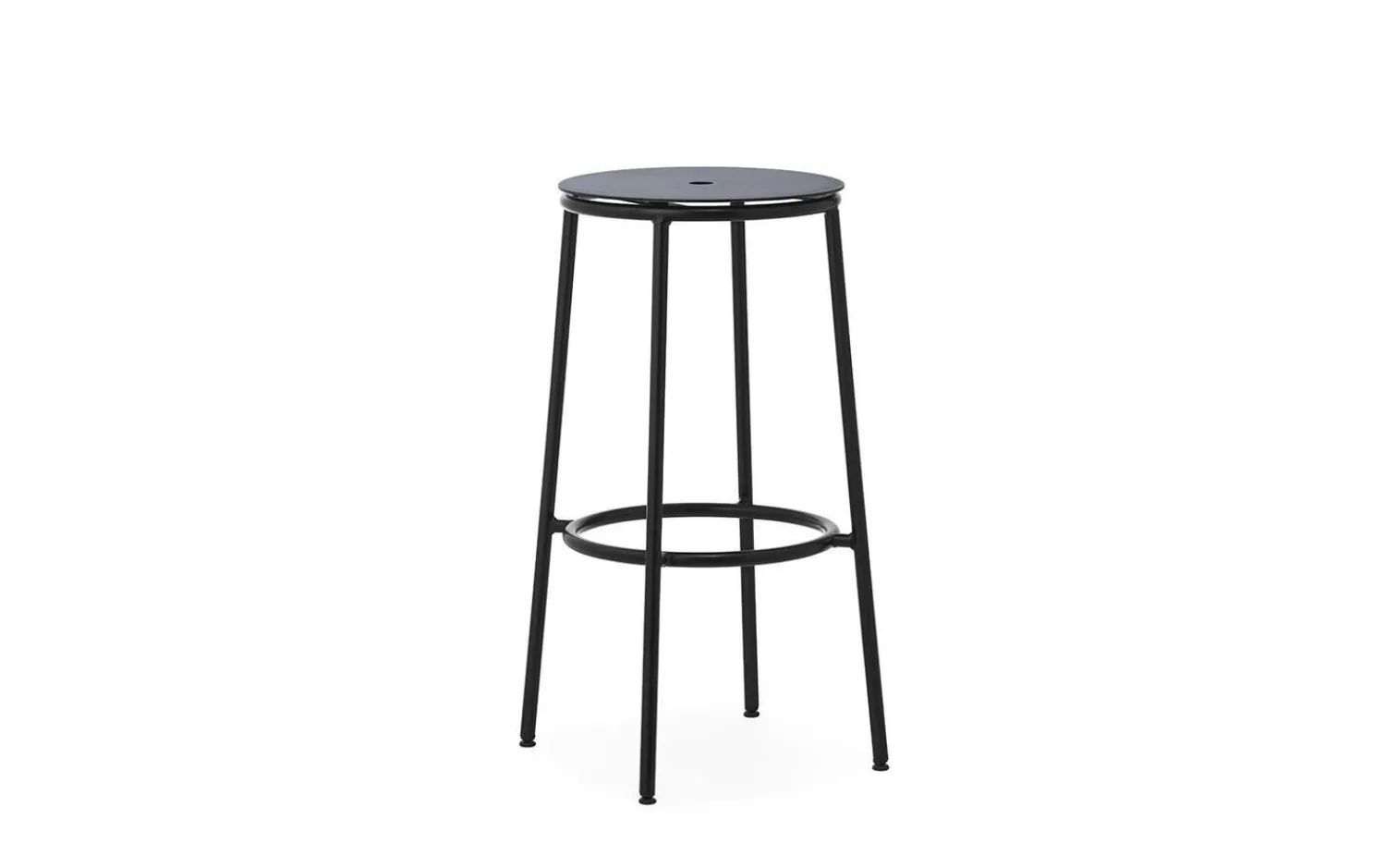 - Circa Barstool 75 cm Black Steel^Normann Copenhagen Clearance