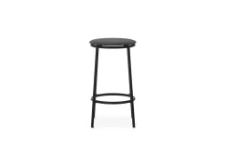- Circa Barstool 65 cm Uph. Black Steel^Normann Copenhagen