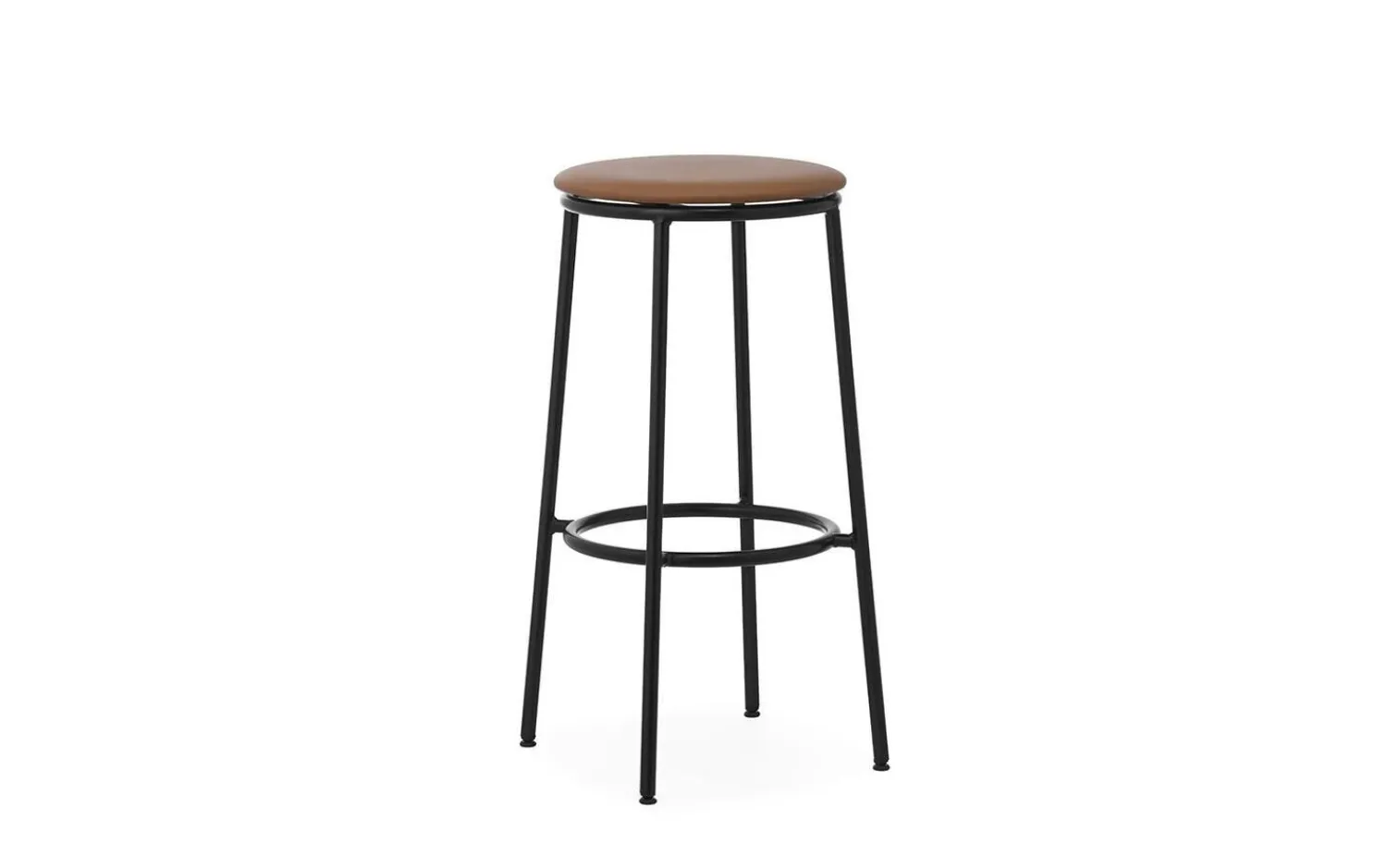 - Circa Barstool 75 cm Uph. Black Steel^Normann Copenhagen Best